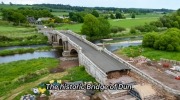 Riparazione con gabbioni de Bridge of Dun in Scozia
