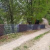 Recinzione con gabbioni in acciaio aluzincato